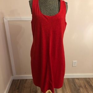 Eddie Bauer Shelf Bra Geometric Summer Dress